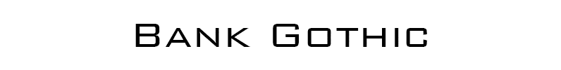 font-bankgothic