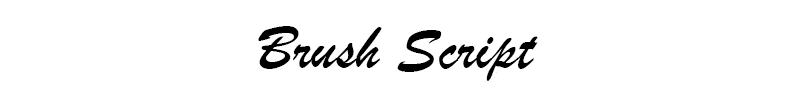font-brushscript