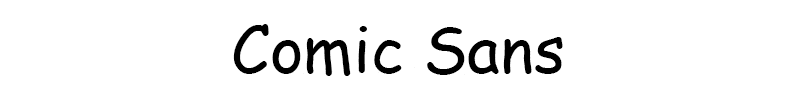 font-comicsans