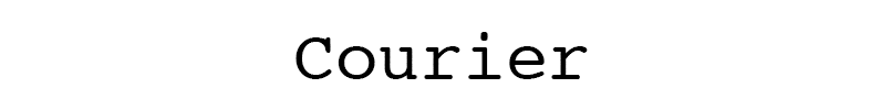 font-courier